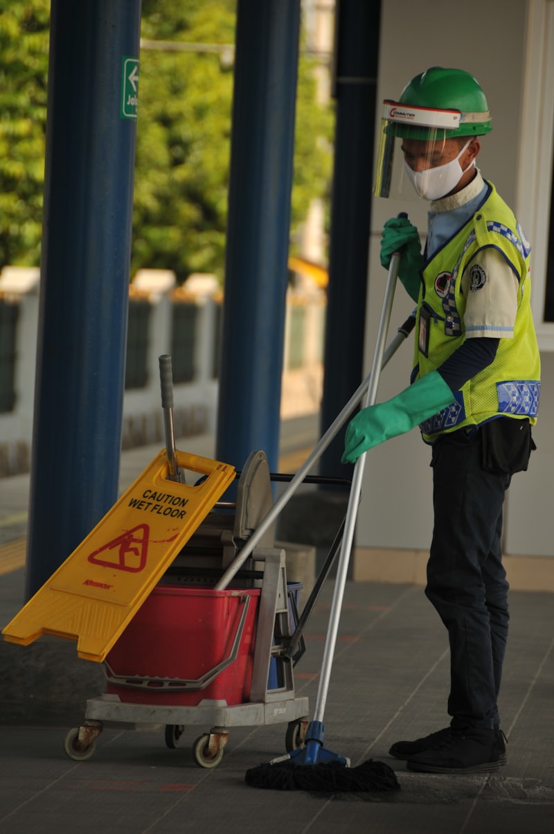 Mopping floor